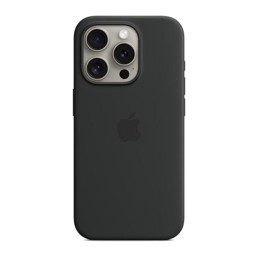 Apple Custodia MagSafe silicone iPhone 15 Pro-Nero