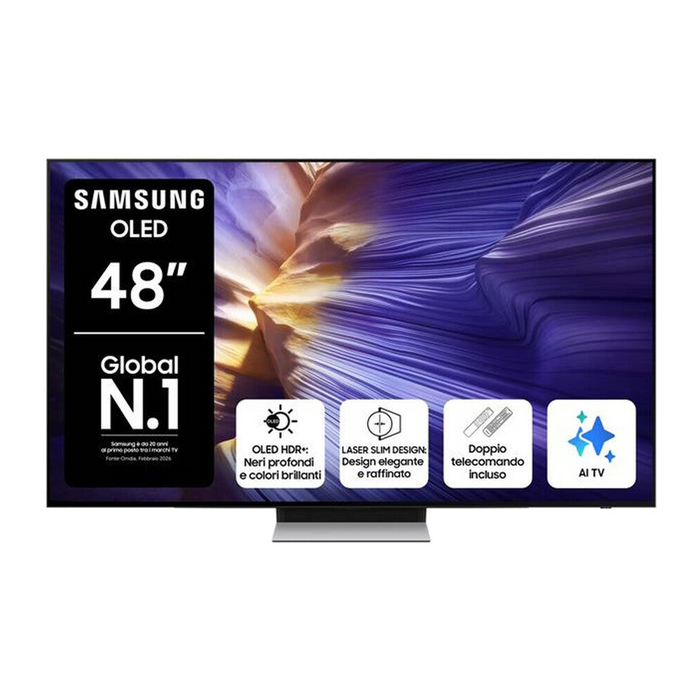Samsung Smart TV OLED UHD 4K 48" QE48S90FAEXZT-Graphite Black