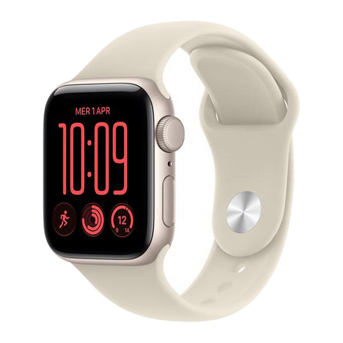 Apple Watch SE 3 GPS 40mm Alluminio Galassia-Sport Band Sabbia - S/M