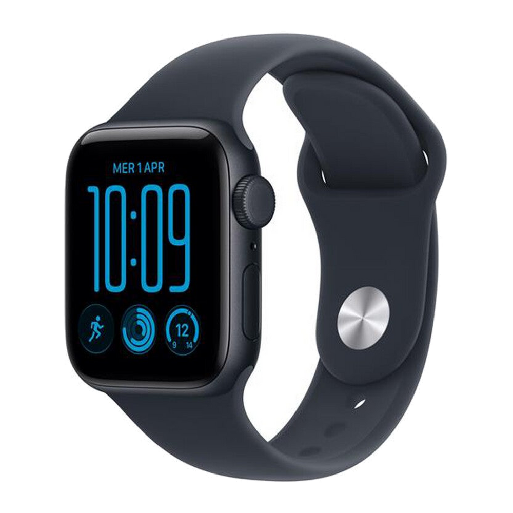 Apple Watch SE 3 GPS+Cellular 40mm Alluminio Mezzanotte-Sport Band Blu marino - S/M