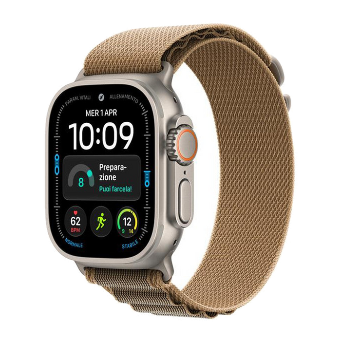 Apple Watch Ultra 4 GPS + Cellular 49mm Titanio-Alpine Loop Duna - Medium