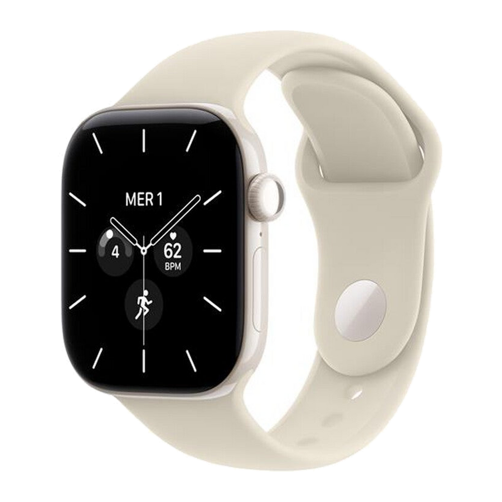 Apple Watch Series 12 GPS + Cellular 42mm Ceramica Perla-Sport Band Sabbia - S/M