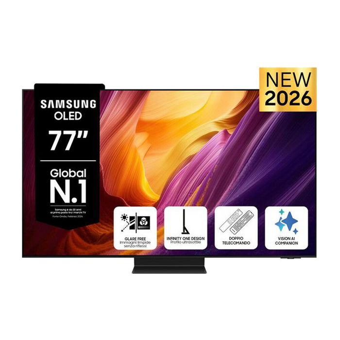 Samsung Smart TV OLED 4K AI 77" QE77S95HFTXZT-Graphite Black