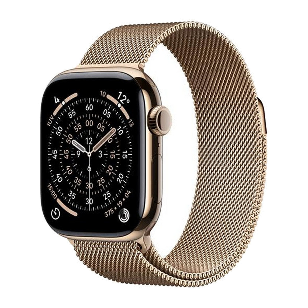 Apple Watch Series 11 GPS + Cellular 42mm Titanio-Oro - Loop Milanese Oro