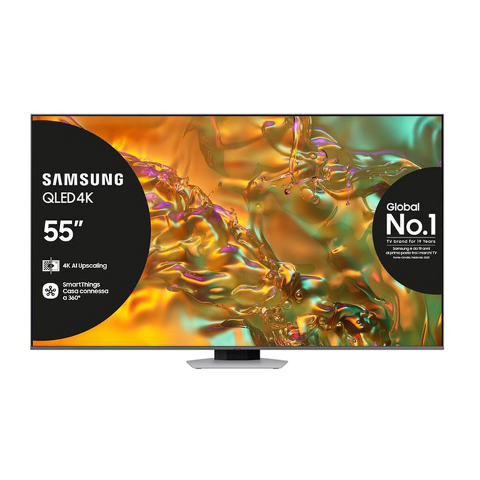 Samsung Smart TV Q-LED UHD 4K 55" QE55Q80DATXZT-ECLIPSE SILVER