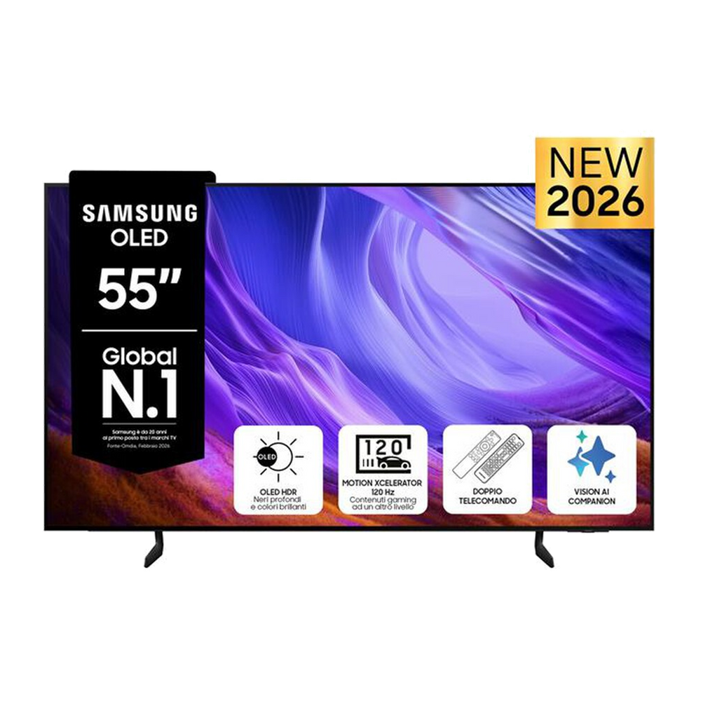 Samsung Smart TV OLED 4K AI 55" QE55S85HAEXZT-Graphite Black