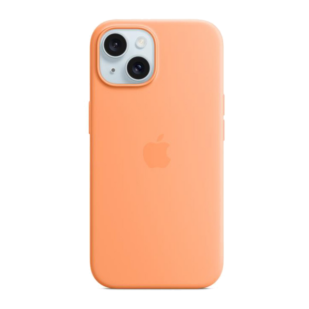 Apple Custodia MagSafe silicone iPhone 15-Aranciata
