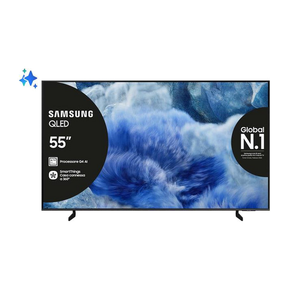 Samsung Smart TV Q-LED UHD 4K 55" QE55Q8FAAUXZT-Titan Gray