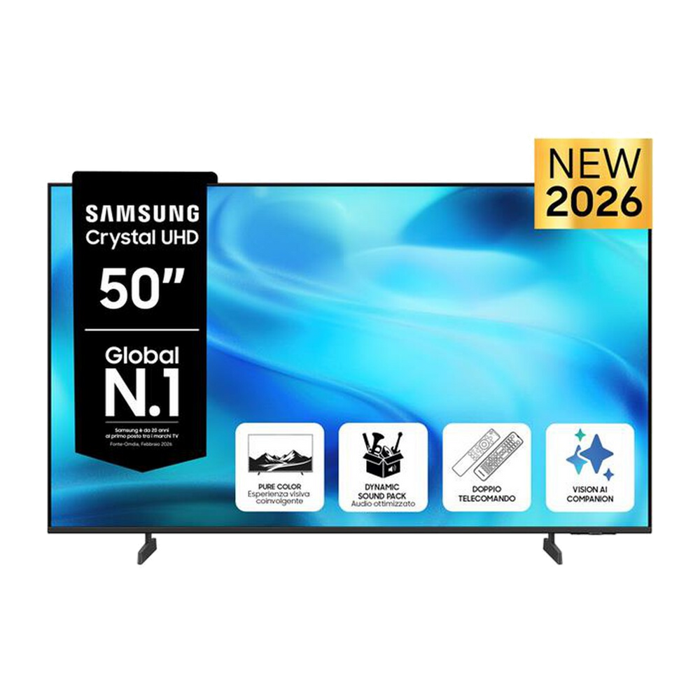 Samsung TV Crystal UHD 4K Vision AI 50" UE50U8000HUXZT-Black