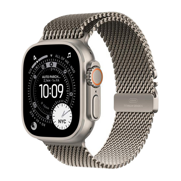 Apple Watch Ultra 3 GPS + Cellular 49mm Titanio Naturale-Loop Milanese Titanio - M