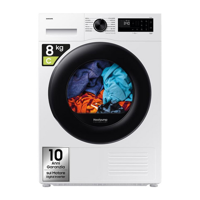 Samsung Asciugatrice DV80DG52B0AEET 8Kg Classe C-Bianco
