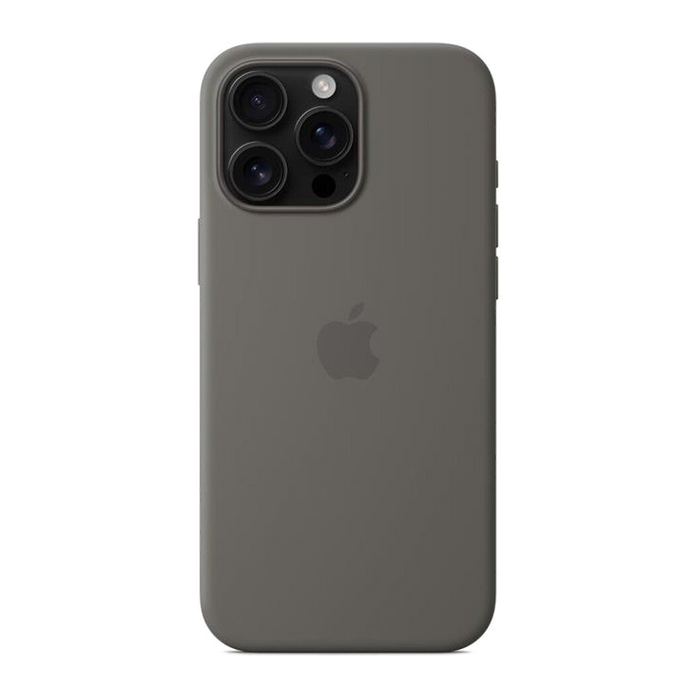 Apple Custodia MagSafe in silicone per iPhone 16 Pro Max-Grigio Pietra