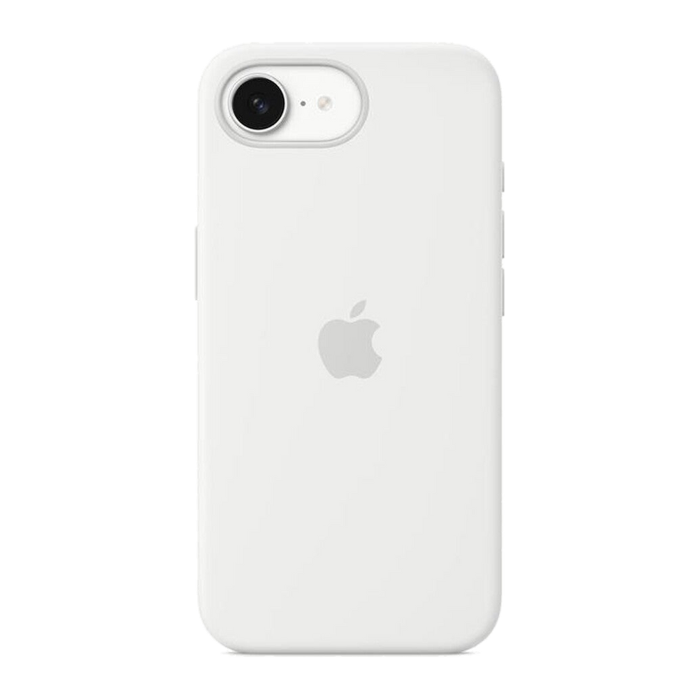 Apple Custodia in silicone per iPhone 16e-Bianco