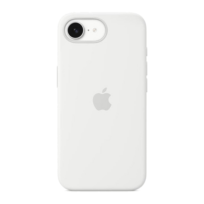 Apple Custodia in silicone per iPhone 16e-Bianco