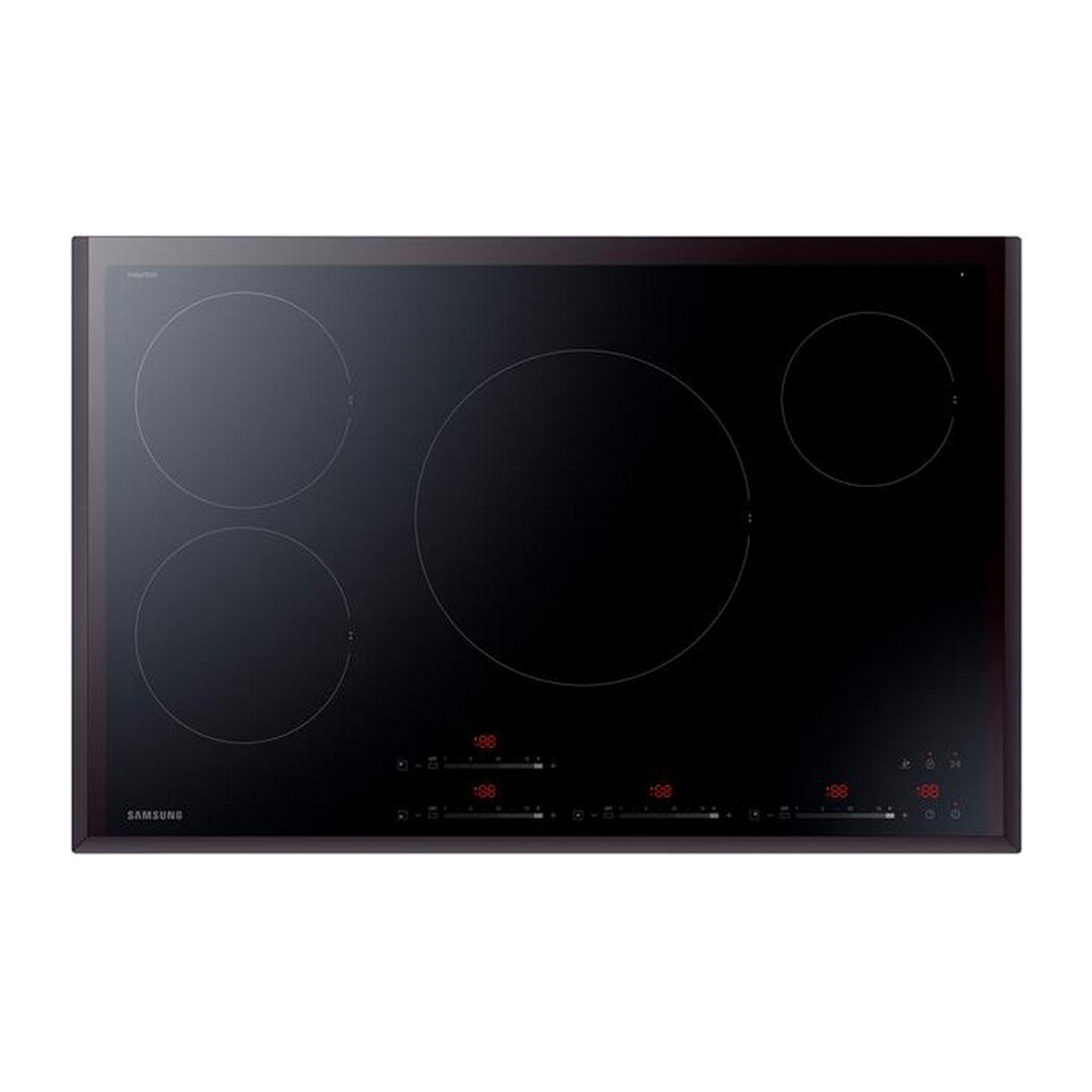 Samsung Piano elettrico induzione NZ84F7NB6AB/ET 80 cm-Vetro Ceramica Nero