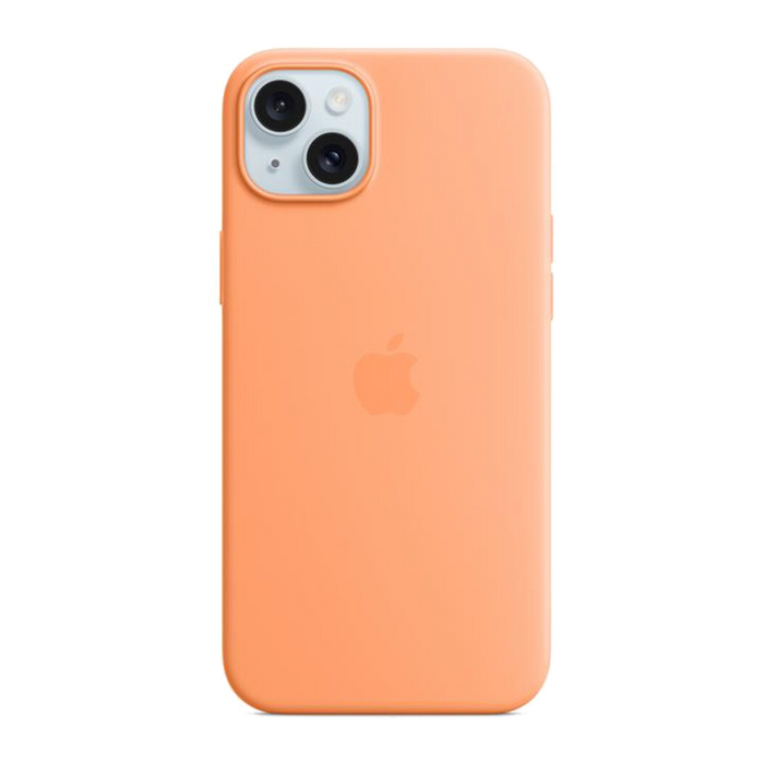 Apple Custodia MagSafe silicone iPhone 15 Plus-Aranciata