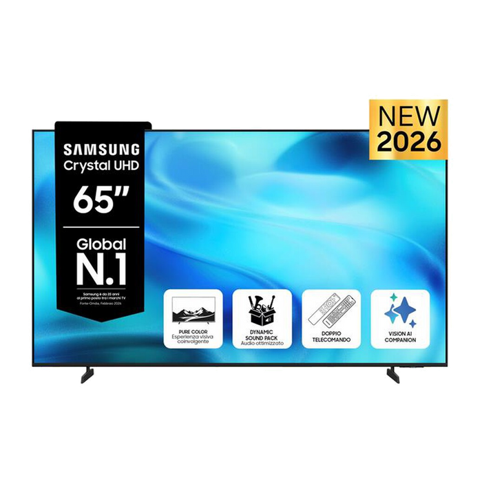Samsung Smart TV Crystal 4K Vision AI 65" UE65U8000HUXZT-Black