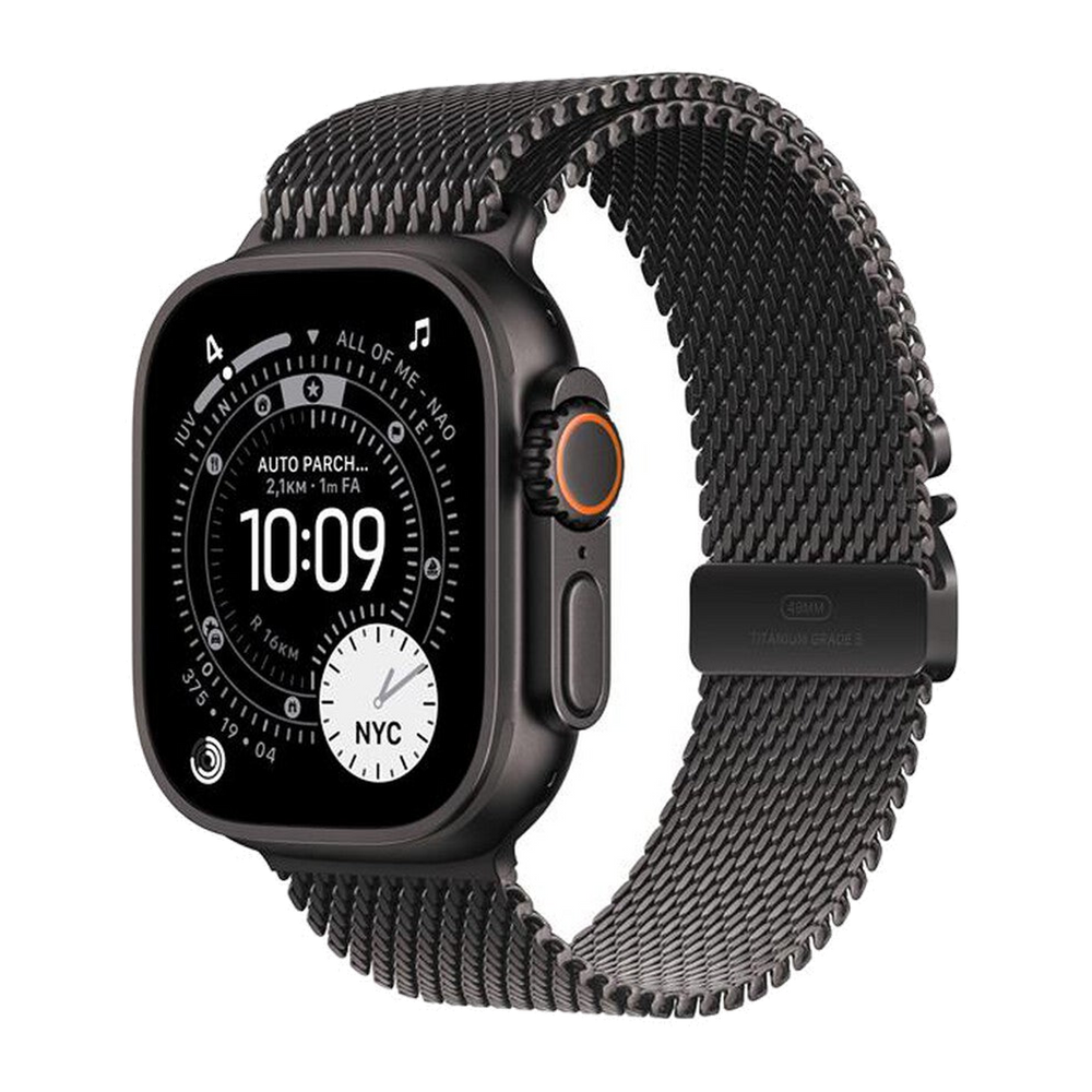 Apple Watch Ultra 3 GPS + Cellular 49mm Titanio Nero-Milanese Titanio Nero - L