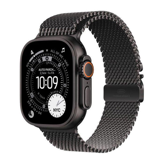Apple Watch Ultra 3 GPS + Cellular 49mm Titanio Nero-Milanese Titanio Nero - S