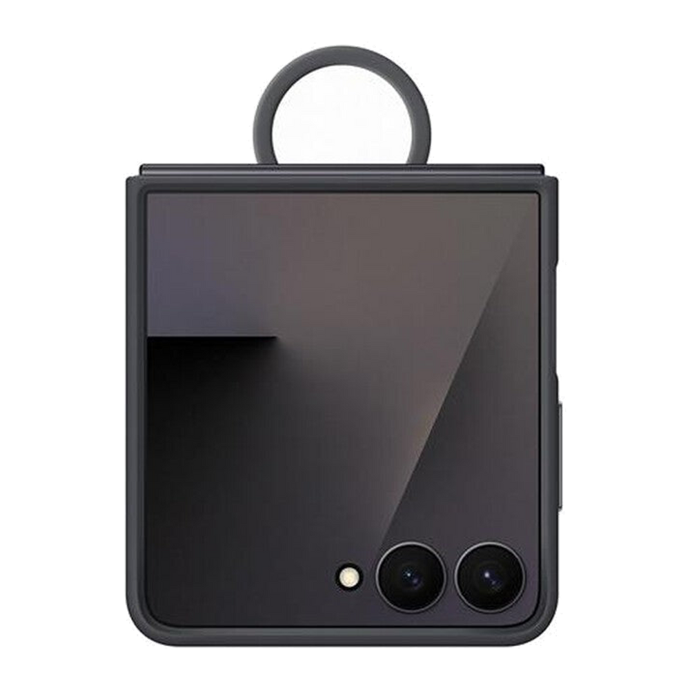 Samsung Custodia RING CASE (SILICONE) per Galaxy Z Flip7-Black