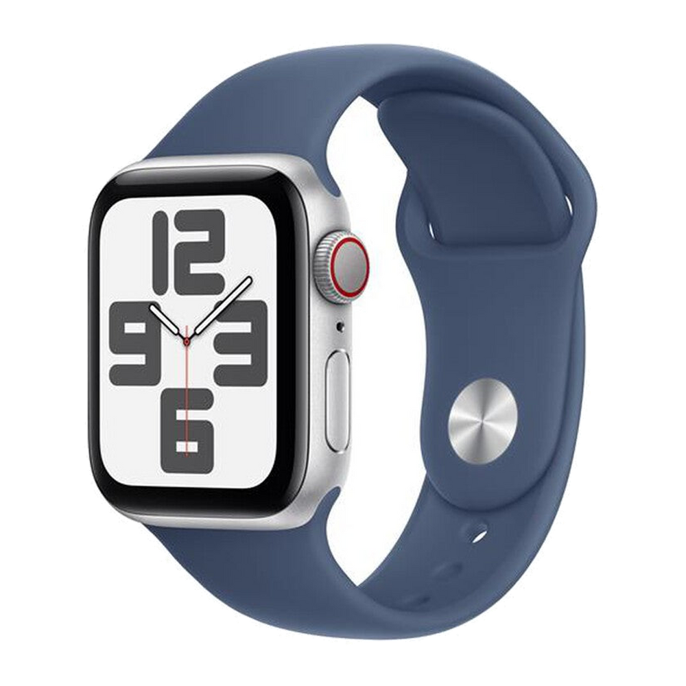 Apple Watch SE GPS + Cellular 40mm Cassa Alluminio-Argento Sport Band Denim - M/L