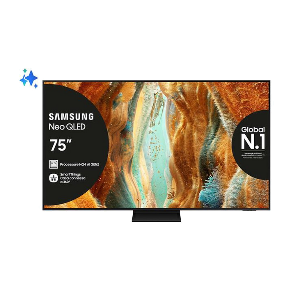 Samsung Smart TV MINI LED UHD 4K 75" QE75QN70FAUXZT-Black