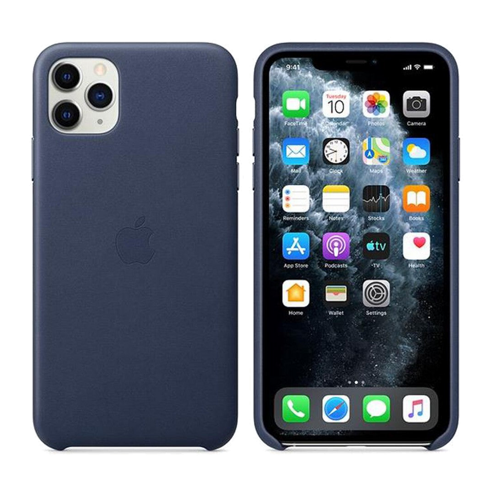 Apple Custodia in pelle per iPhone 11 Pro Max-Midnight Blue