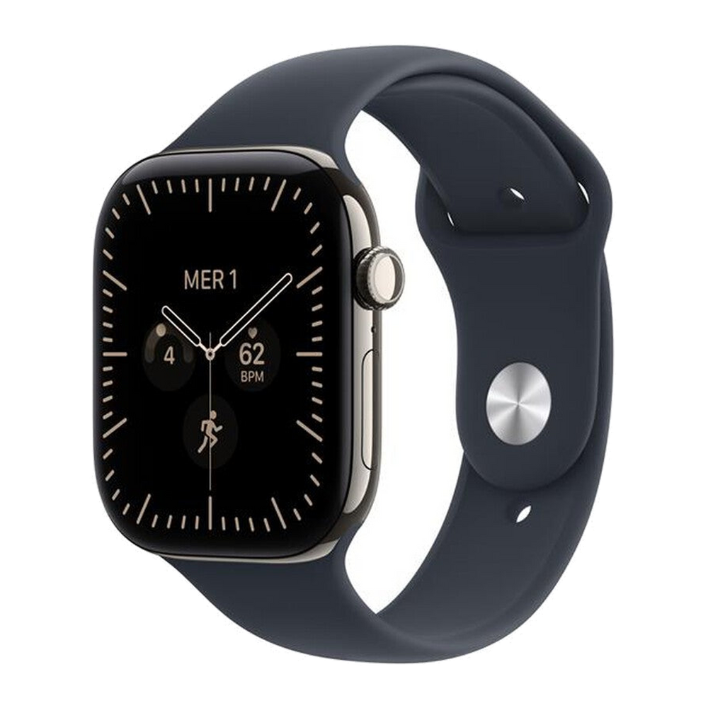 Apple Watch Series 12 GPS + Cellular 46mm Titanio-Sport Band Blu marino - M/L