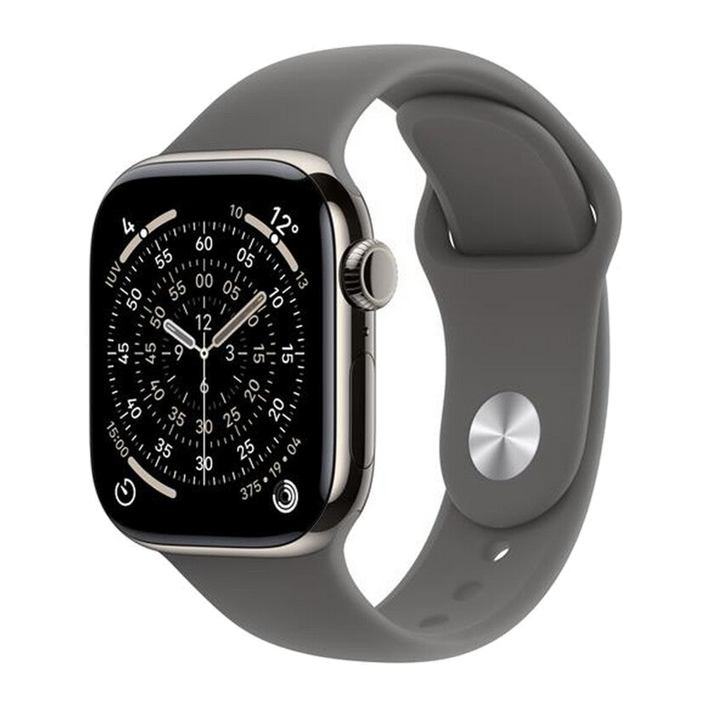 Apple Watch Series 11 GPS + Cellular 42mm Titanio-Band Grigio Pietra - S/M