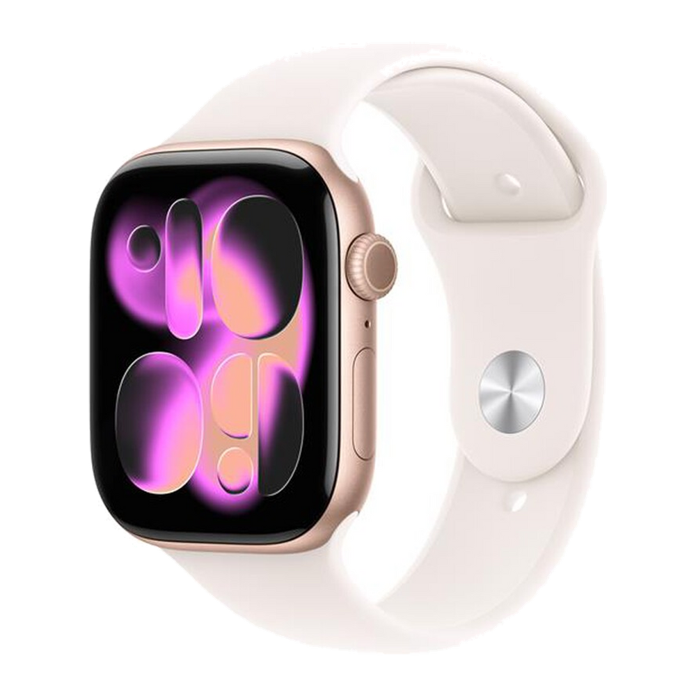 Apple Watch Series 11 GPS 46mm Alluminio-Oro Rosa - Band Rosa Fard M/L