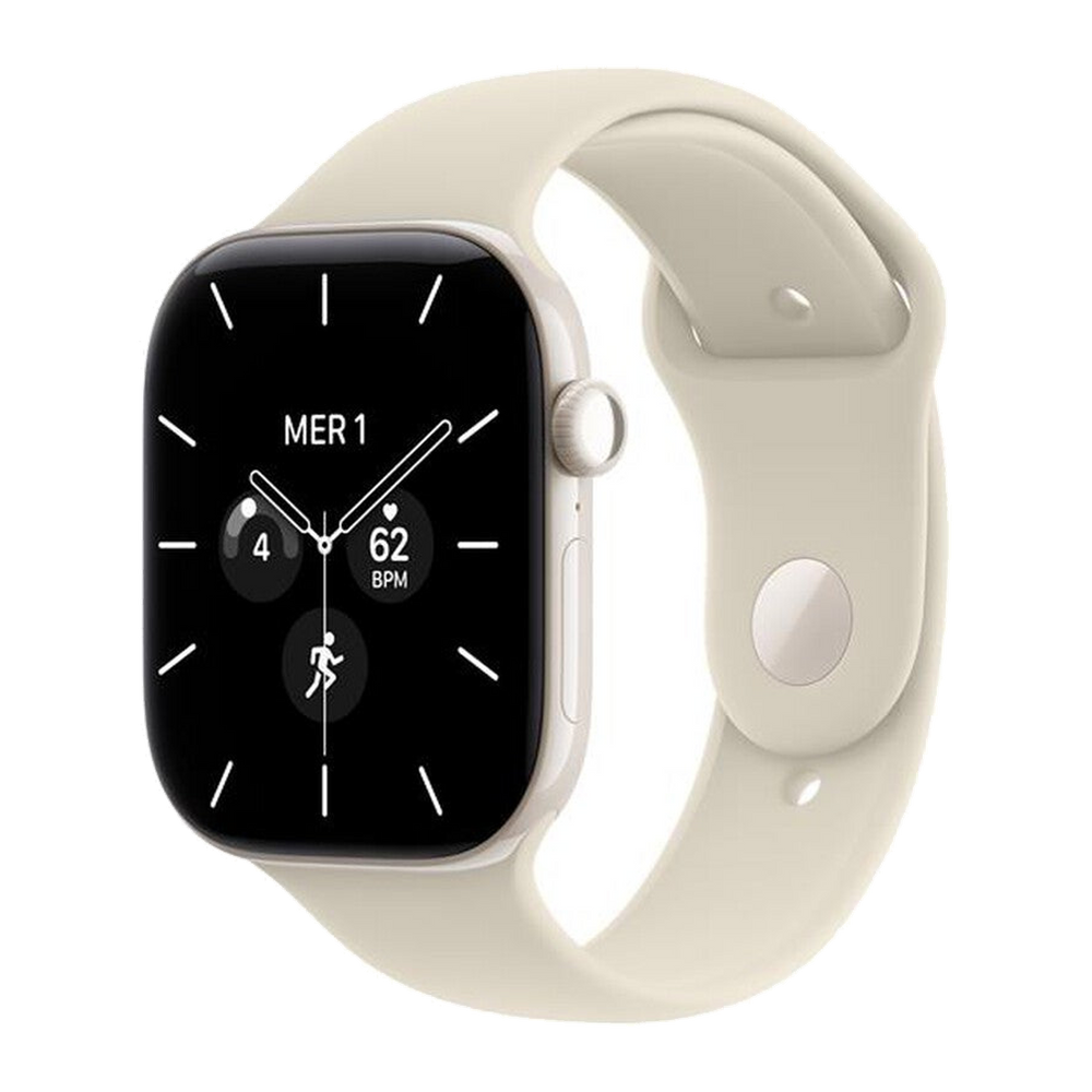 Apple Watch Series 12 GPS + Cellular 46mm Ceramica Perla-Sport Band Sabbia - S/M