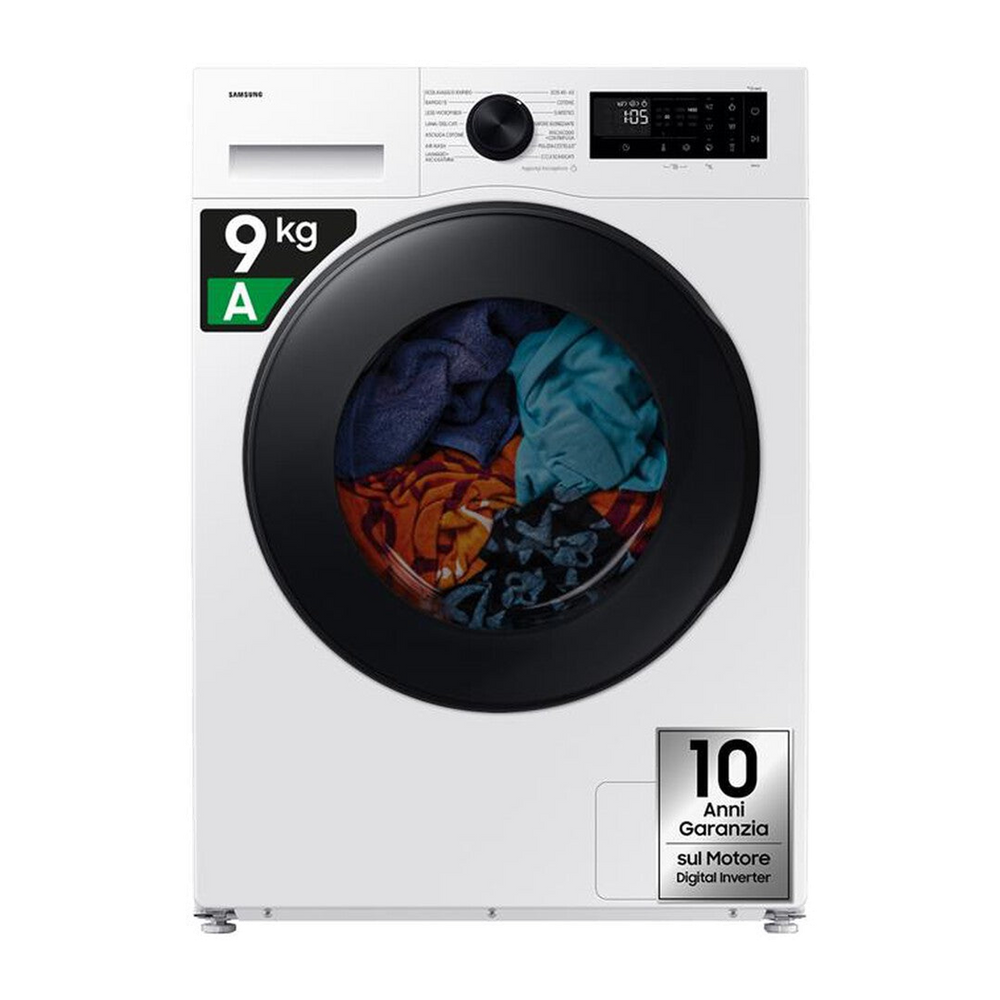 Samsung Lavasciuga WD90DG5G34BEET 9/5Kg Classe A/E-bianca con oblò display nero