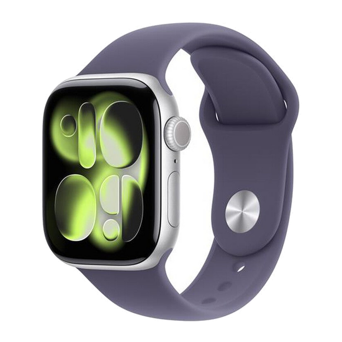 Apple Watch Series 11 GPS + Cellular 42mm Alluminio-Argento - Sport Band Viola S/M