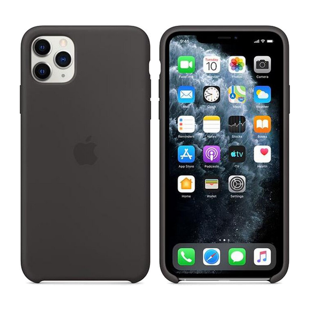 Apple Custodia in silicone per iPhone 11 Pro Max-Nero