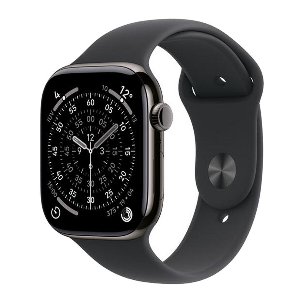Apple Watch Series 11 GPS + Cellular 46mm Titanio-Ardesia - Sport Band Nero M/L