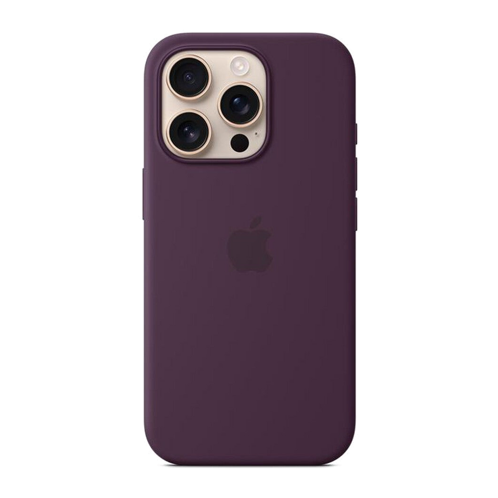 Apple Custodia MagSafe in silicone per iPhone 16 Pro-Prugna