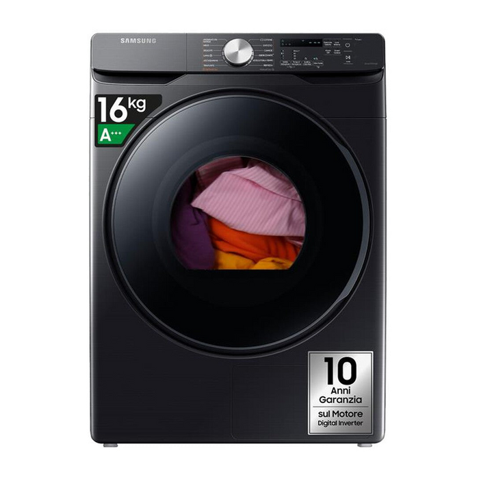 Samsung Asciugatrice DV16T8520BV/ET 16Kg Classe C-Shiny Black