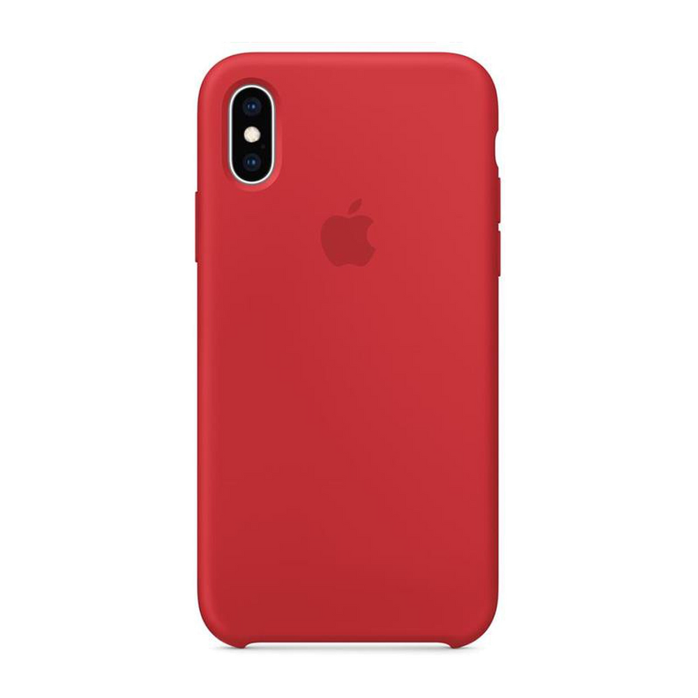 Apple Custodia in silicone per iPhone XS MAX-(PRODUCT)RED